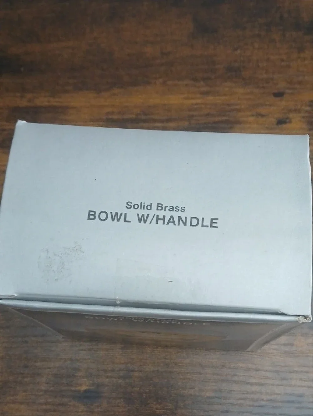 NIB Solid Brass Bowl with Handle